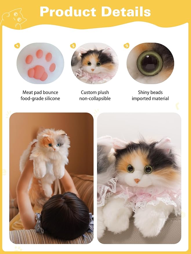 Stuffed Cat Plush Backpack